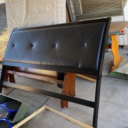 Leather queen backboard