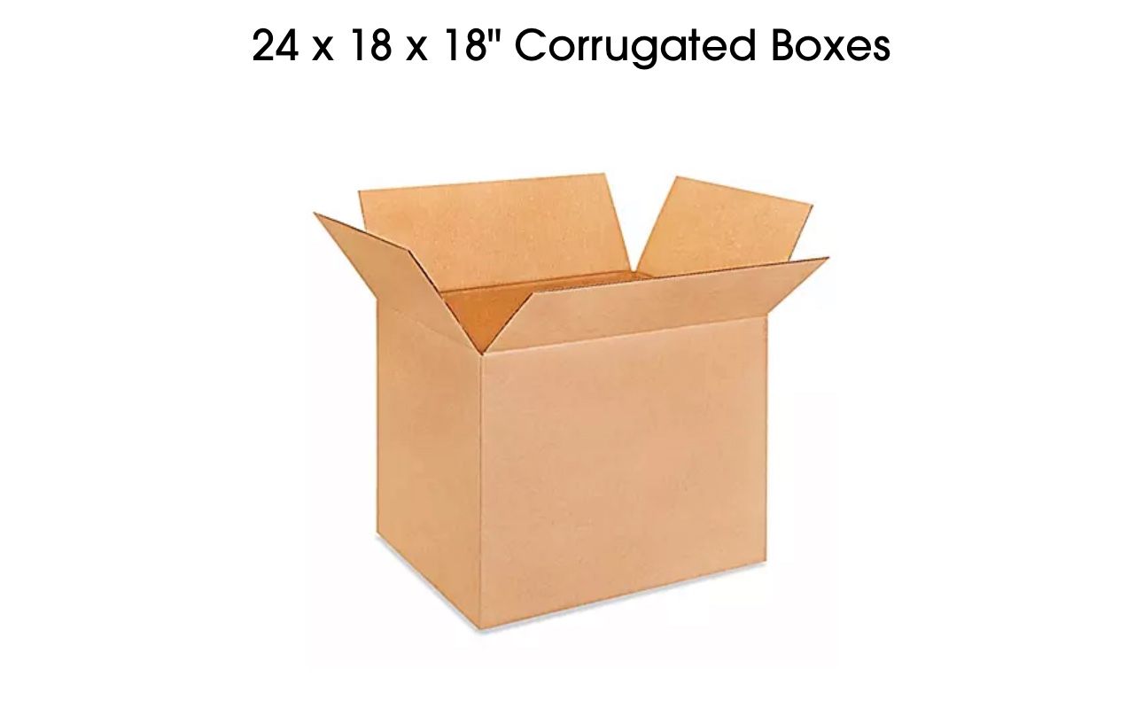 New Heavy Duty 24“ X 18“ X 18“ Corrugated Boxes