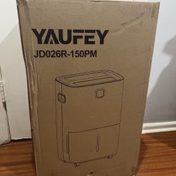 Yaufey Dehumidifier 150 Pint For Large Room With Drain Hose And Large Water Tank New In Box