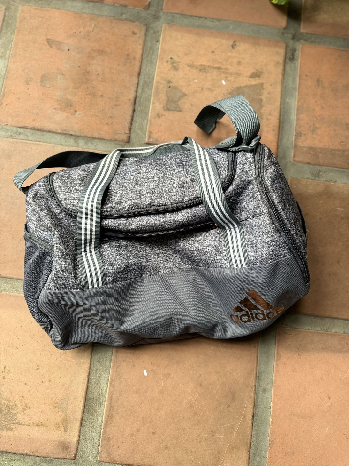Adidas Grey Duffle Bag