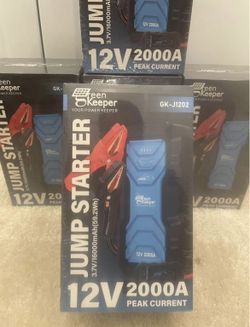 Portable Jump Starter 2000A Car Battery