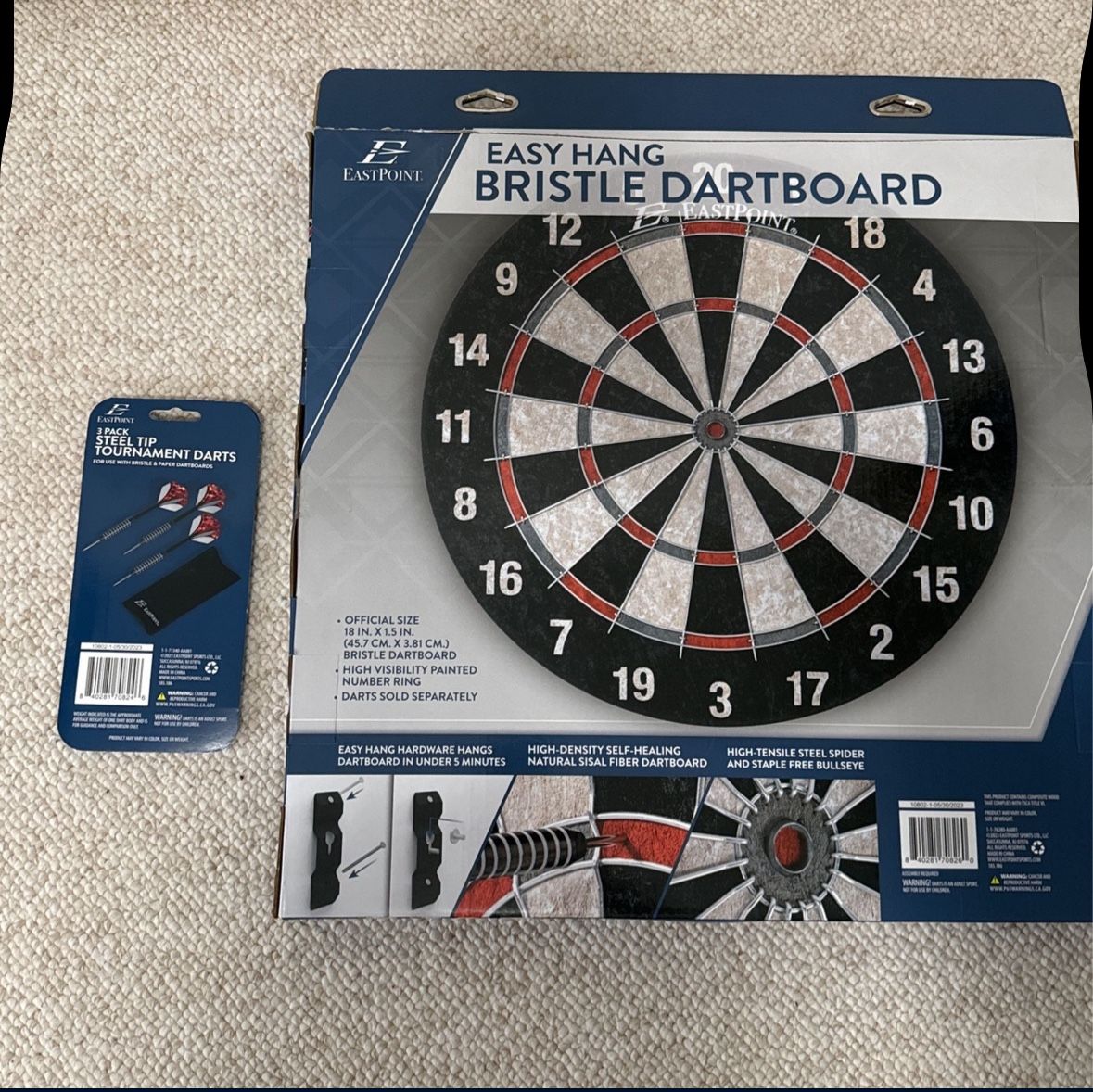 Easy Hang Bristle Dart Board