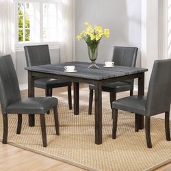 5-piece Dining Set (table & 4 Chairs) 