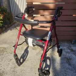 Rolling Walker With Storage Pouch