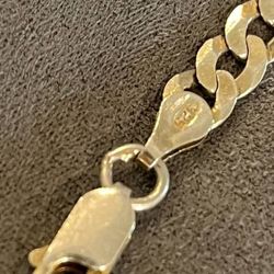 Bracelet .925 Sterling Silver dipped in 14k Gold