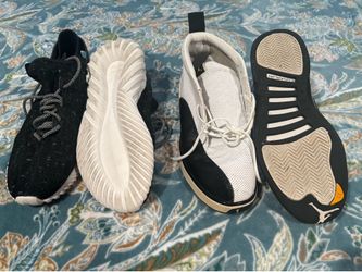 Tennis shoes addidas and jordans size 9.5