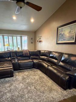Leather couch