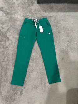 XXS/P FIGS Hunter Green Scrub Pants NWT
