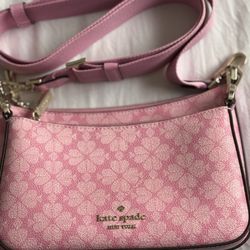 🌸Kate Spade Duet Spade Flower Crossbody Duo Parisian Rose🌸