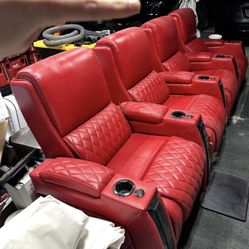 4 Seating Home Theater Chairs 