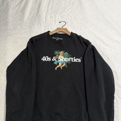 40’s & Shorties Black Crewneck Sweatshirt 