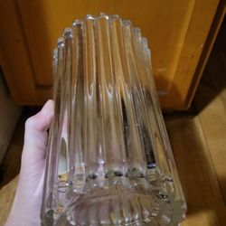 Huge Crystal Groove Vase France