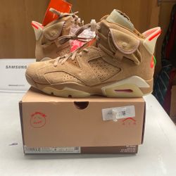 Jordan 6 Travis Scot British Kaki Size 9