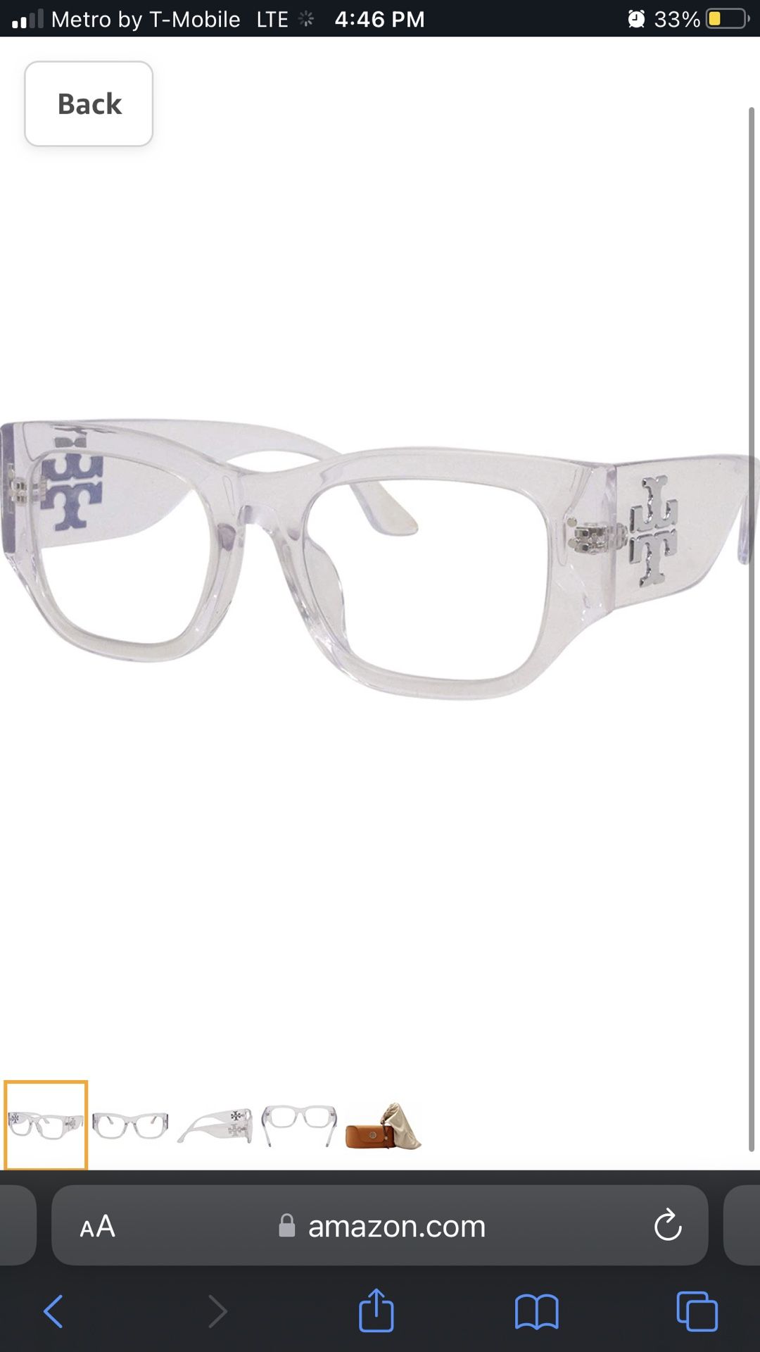 Tory Burch Brand New In Case clear blue light special lenses