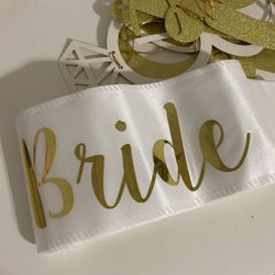 bride sash