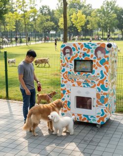 First ever pet Washing And Drying Vending Machine