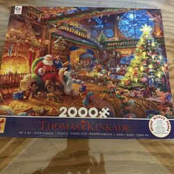 Thomas Kinkade Ceaco Charlie Brown Peanuts Christmas Puzzles