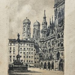 VINTAGE. 1952's  "Marien platz"