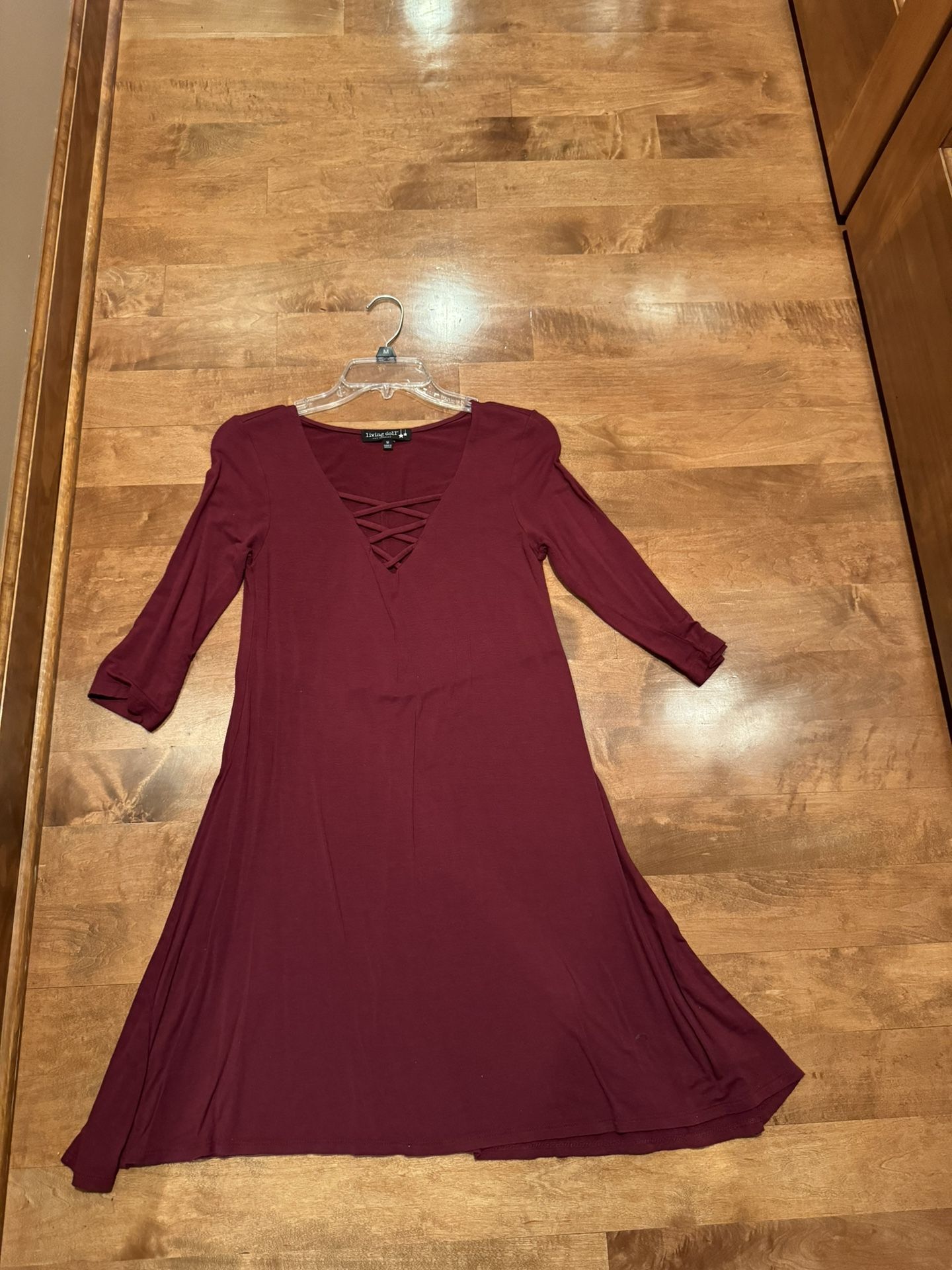 Woman’s Boutique Criss Cross Front Dress Shipping Avaialbe