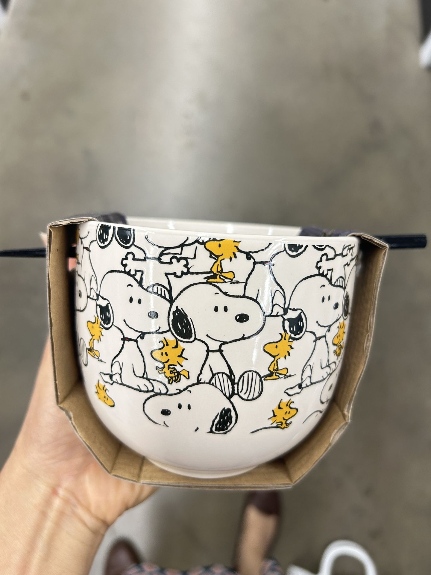 NWT Peanuts ramen bowl set 