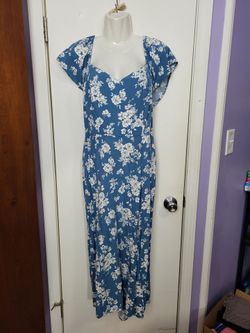 Light blue dress with white flowers