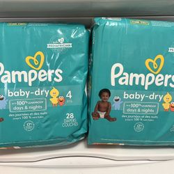 Pamper Baby Diaper Size 4 both x $16