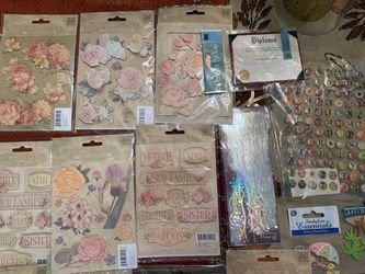 New cards of  3D dimensional stickers from K & Company and Brenda Walton stickers!!