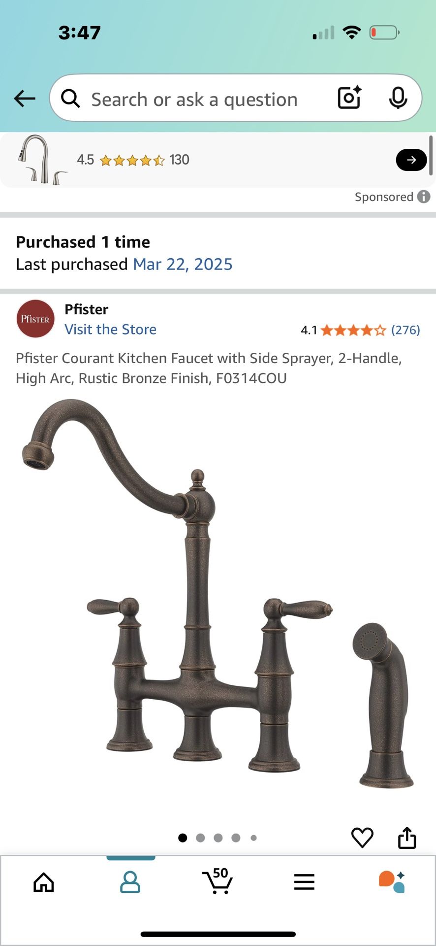 Faucet. Never Opened 