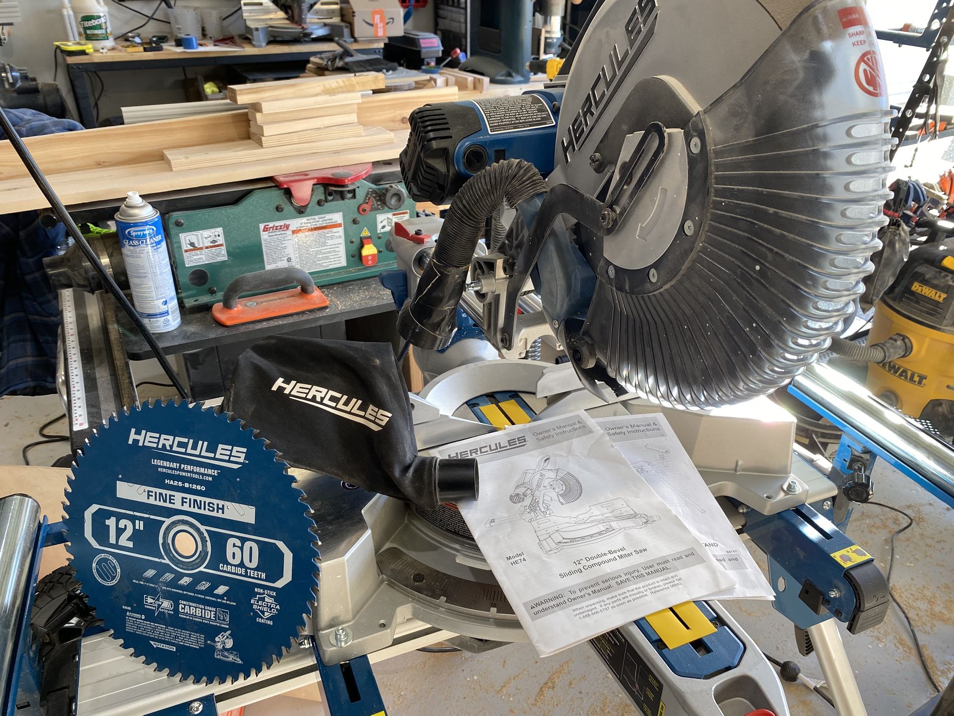 Hercules 12 in. Dual-Bevel Sliding Compound Miter Saw