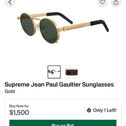 Supreme Jean Paul Gaultier Sunglasses Gold 