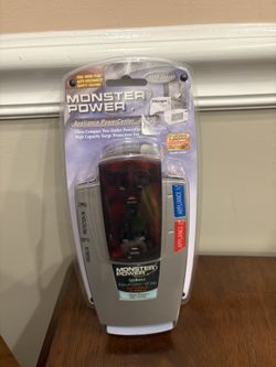 New Monster Power Audio/Video Power Center AV200 Stg 1 Surge Protector 2 Outlet 