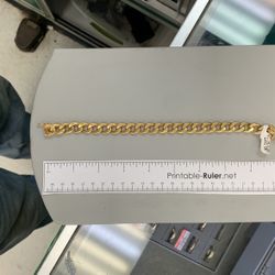 10k Cuban Link Bracelet 35g