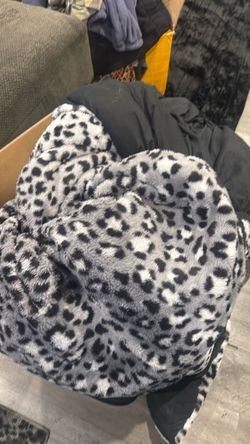 King size juicy couture  furry comforters cheetah print