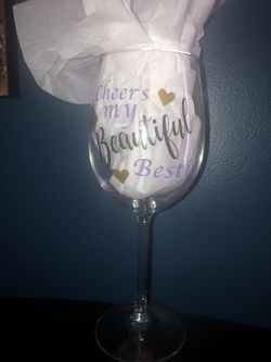 Personalized wine glass