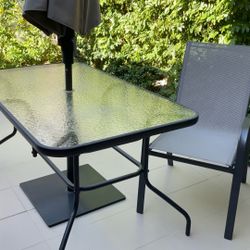 Outdoor Dining Table With 4 Chairs