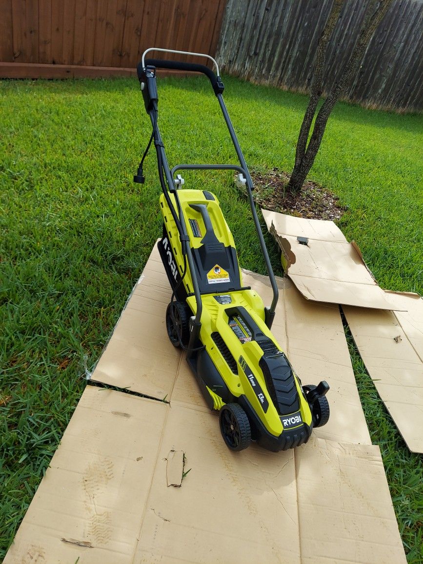 RYOBI Electric Mower 11amp 13in Brand New In Box Firm Price Firme Precio
