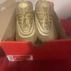 Gold Air maxes  