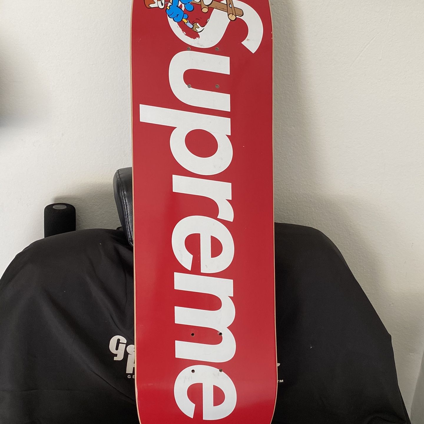 SkateBoard Supreme Smurfs Deck With grip tape for Sale in Ontario 
