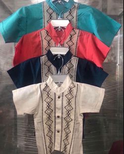 Boys Guayaberas - Boys Mexican Shirts