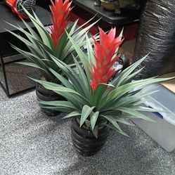 Faux Tropical Plant set of 2