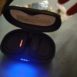 Bluetooth Earbuds And New Ear Tips In Bags 