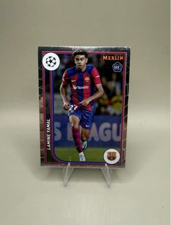 2023-24 Topps Merlin Uefa Club Competitions - Lamine Yamal #27 Base (RC)