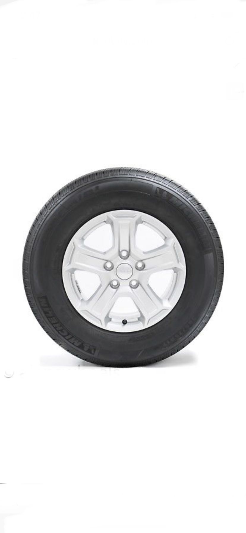 5 New Jeep Wrangler Sport 17” Silver Factory OEM Wheels Rims Michelin Tires