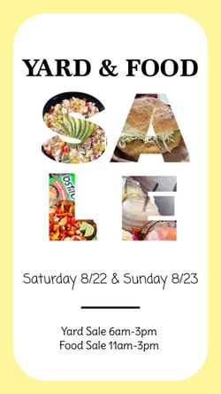 Yard and Food Sale