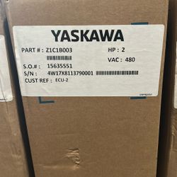 Yaskawa Z1C1B003 Z1000 CIMR-ZU4A0005FAA CONFIGURED VFD 480V 4.8A 2HP TYPE 1 NEW
