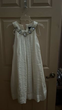 R & M Richards White Dress