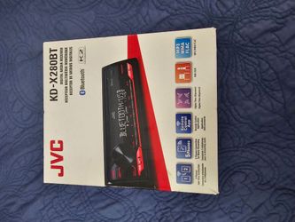 JVC KD-X280BT Bluetooth Digital Car Media Receiver Single DIN AM/FM Radio