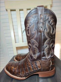 Cody James Caiman Tail Skin Western Boot Square Toe BECJSP21L13 Size 11 D