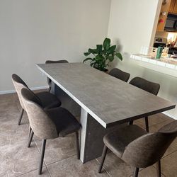 Wayfair dining table with chairs