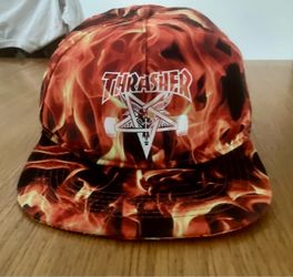 (RARE) THRASHER Inferno Snapback Hat (Adjustable)